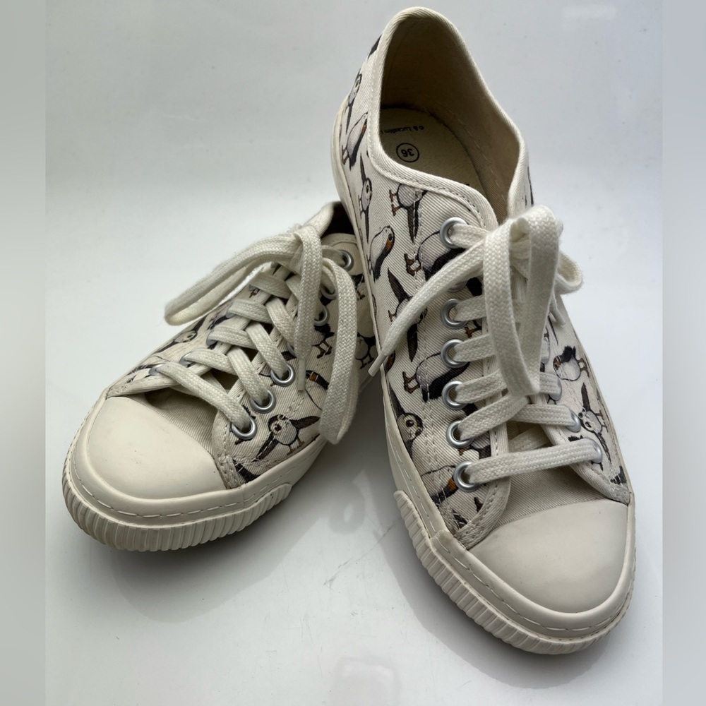 Vintage 2018 Star Wars Porg Low Top Organic Cotton Po-Zu Sneakers Size 5.5